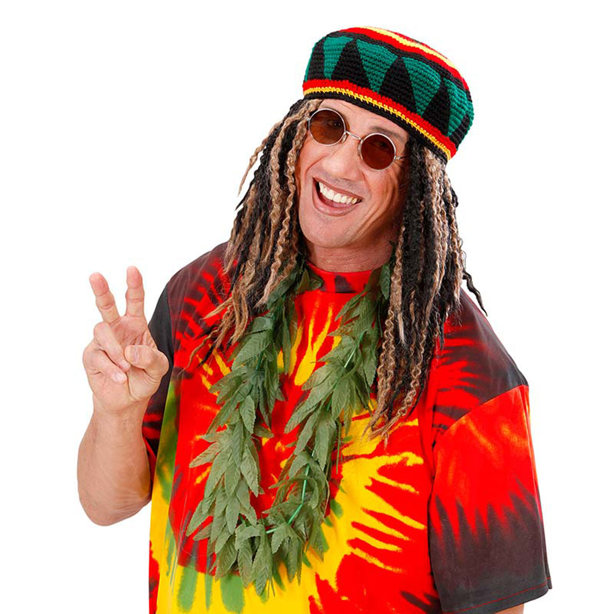 das-kost-mland-lei-hawaiikette-cannabis-gr-n-fasching-kette image 2