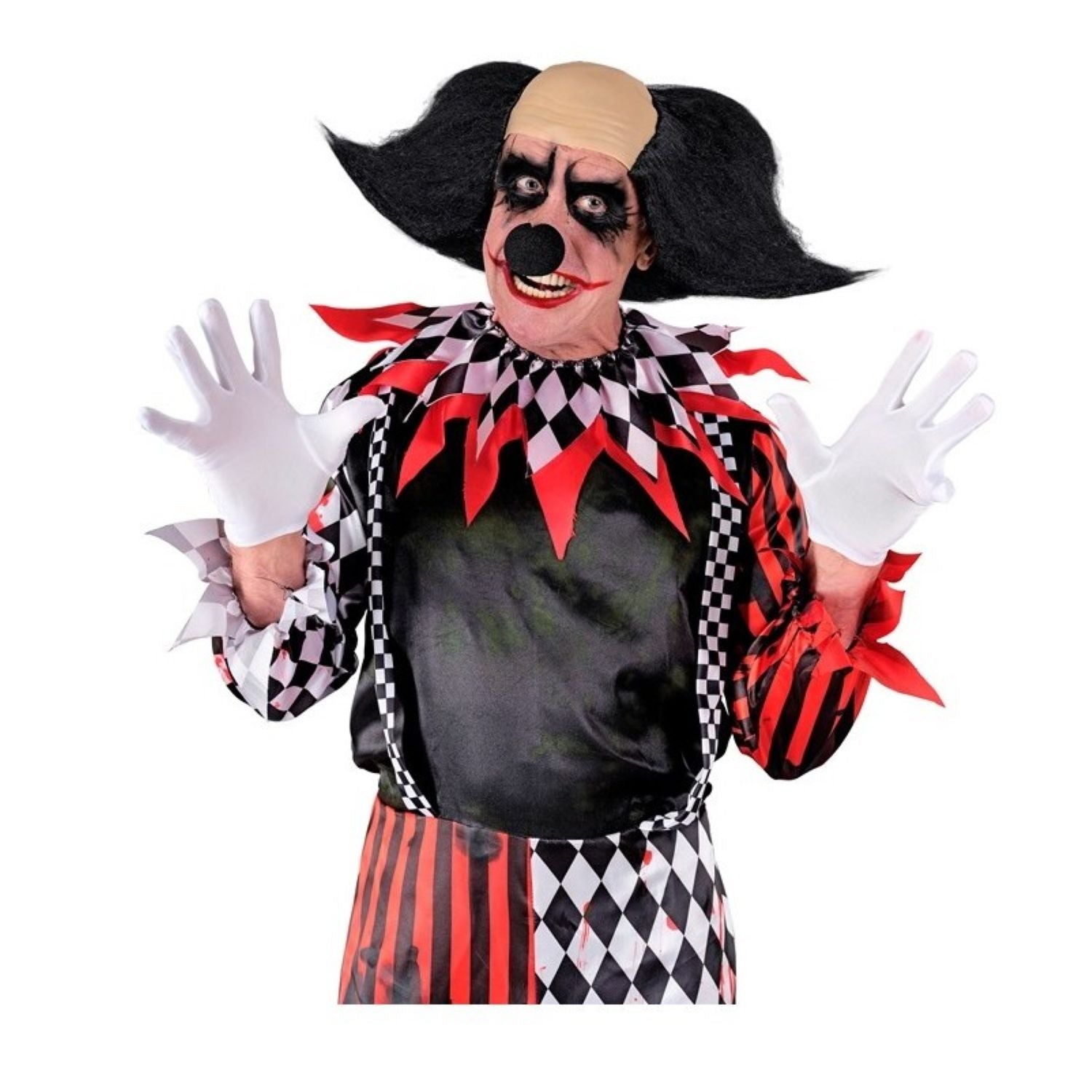 das-kost-mland-per-cke-killerclown-herren-schwarz-glatze image 2