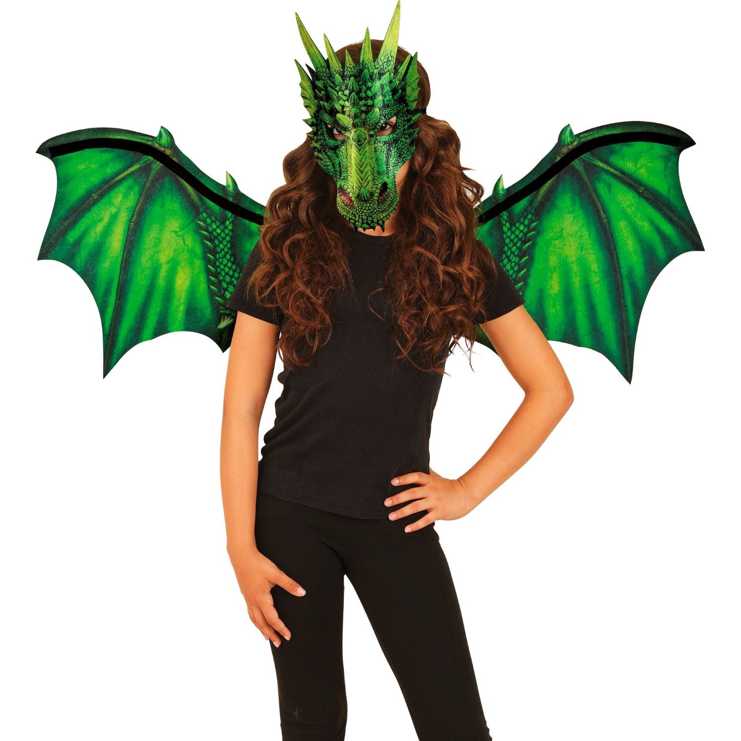 das-kost-mland-herren-drache-kost-mset-fl-gel-maske-gr-n-2-tlg image 3