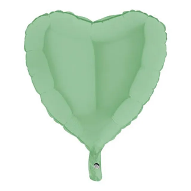 das-kost-mland-herz-folienballon-46cm-matt-gr-n-18-zoll image 1