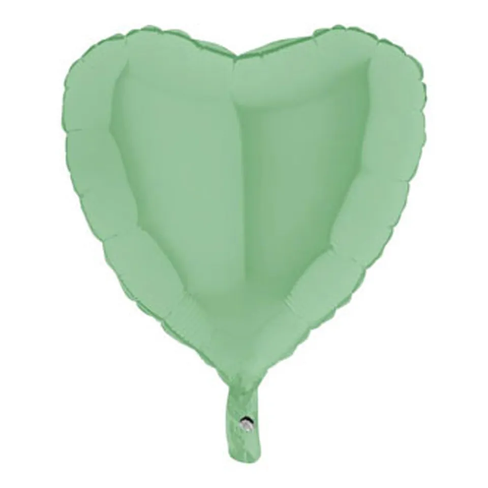 das-kost-mland-herz-folienballon-46cm-matt-gr-n-18-zoll image 1