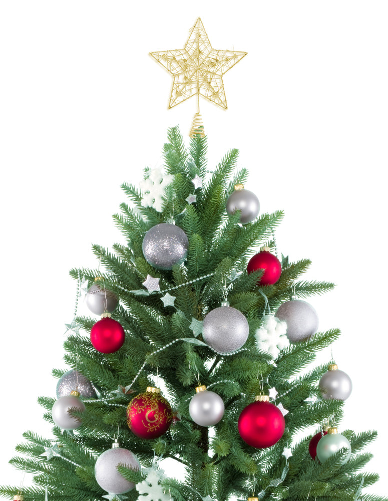 riffelmacher-christbaumspitze-drahtstern-24-cm-gold-baumspitze image 3