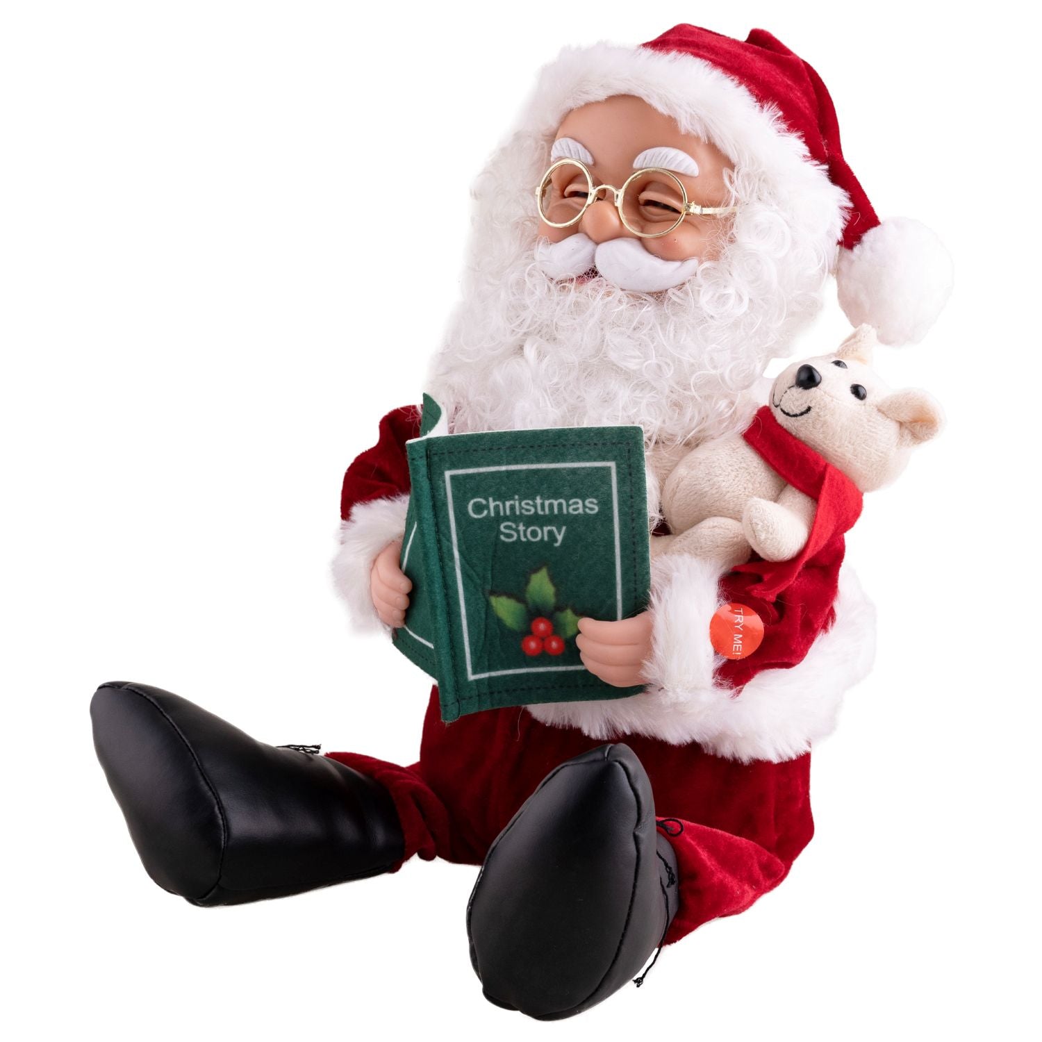 das-kost-mland-dekorationen-sitzender-weihnachtsmann-figur-32-cm image 2