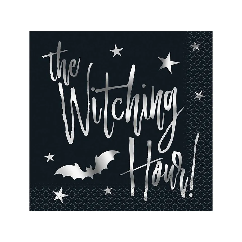 das-kost-mland-halloween-witch-servietten-gold-20-stk-25-cm image 1