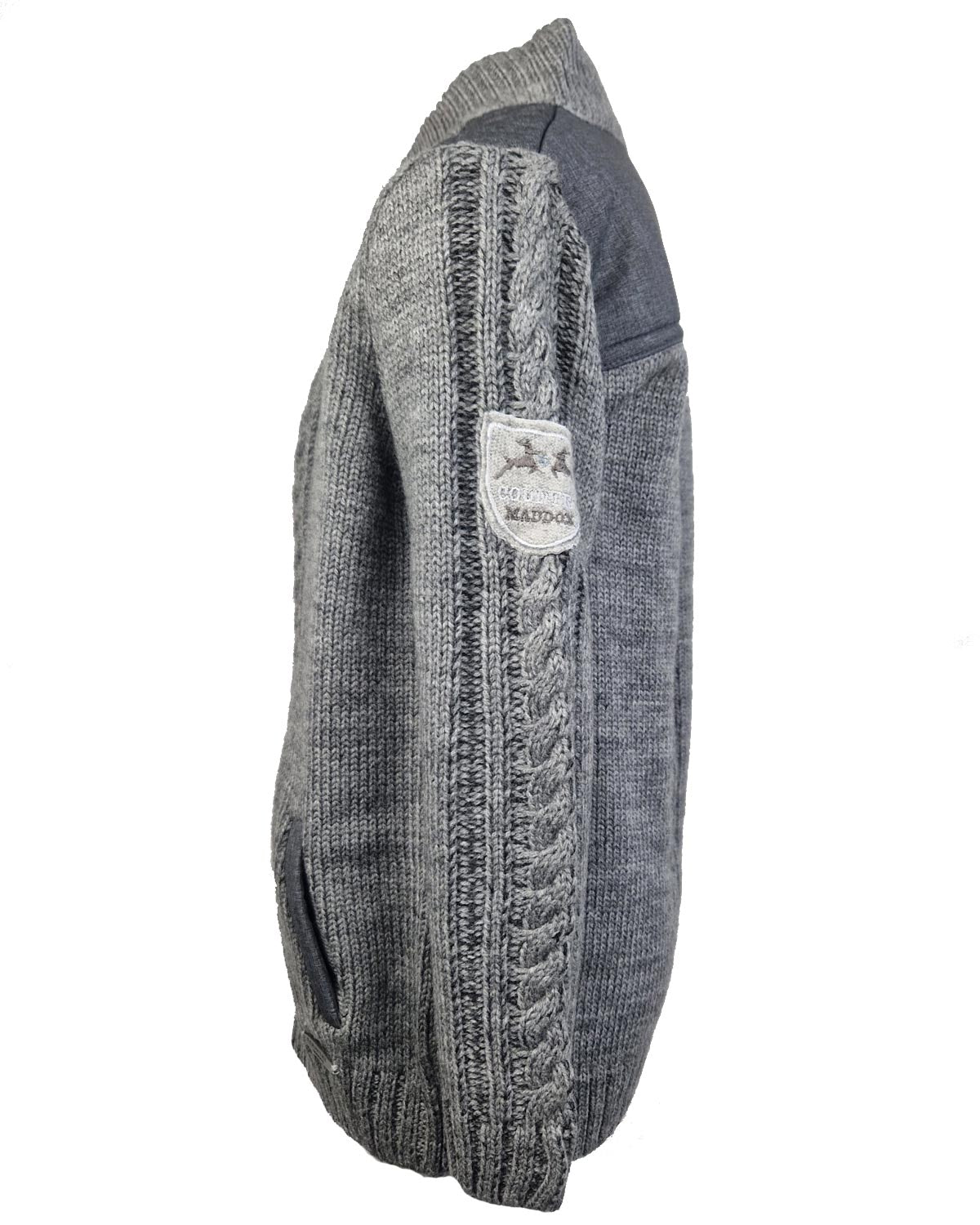 maddox-altwil-jungen-strickjacke-zopfmuster-grau-trachtenjacke image 2