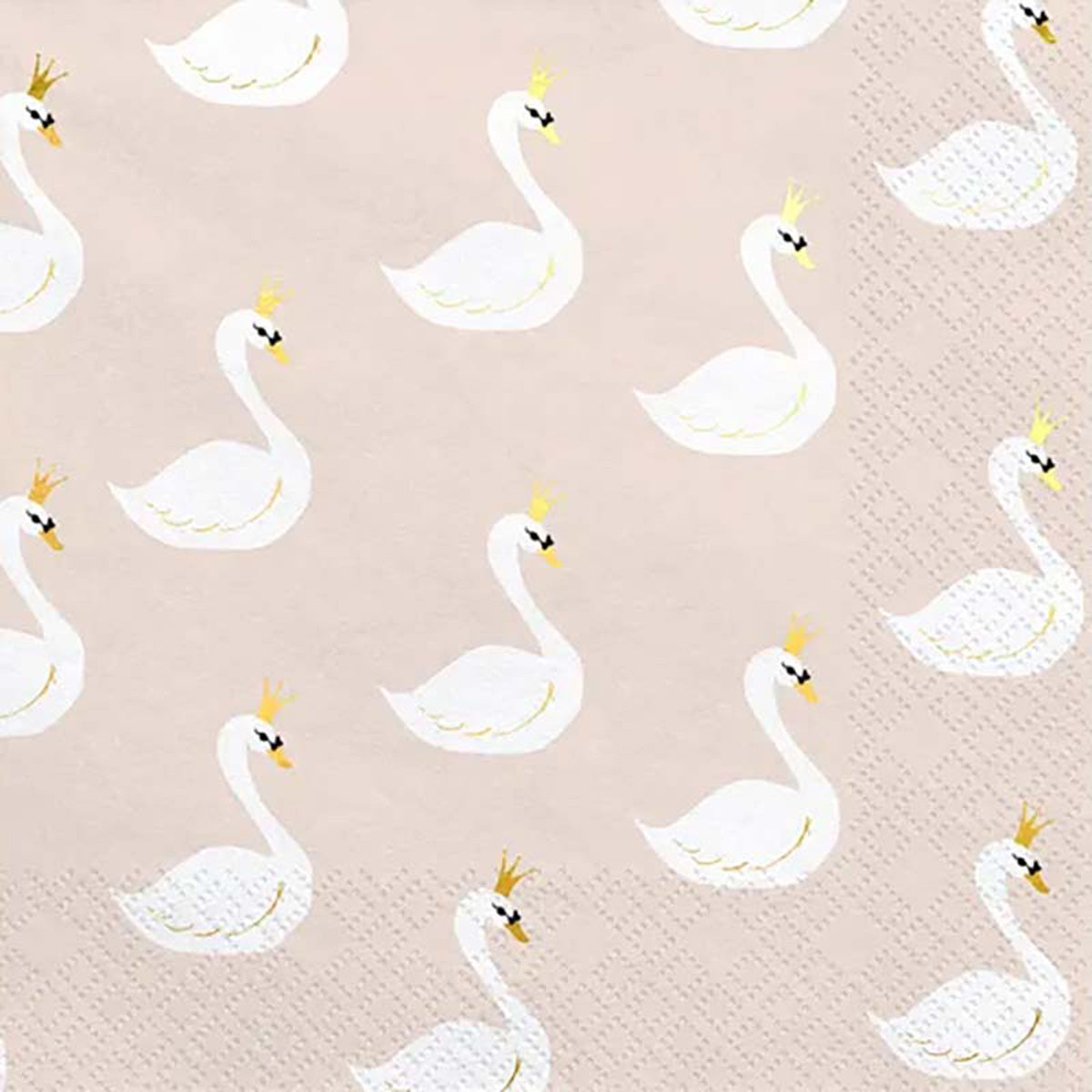 das-kost-mland-dekorationen-servietten-lovely-schwan-20-stk-rosa image 1