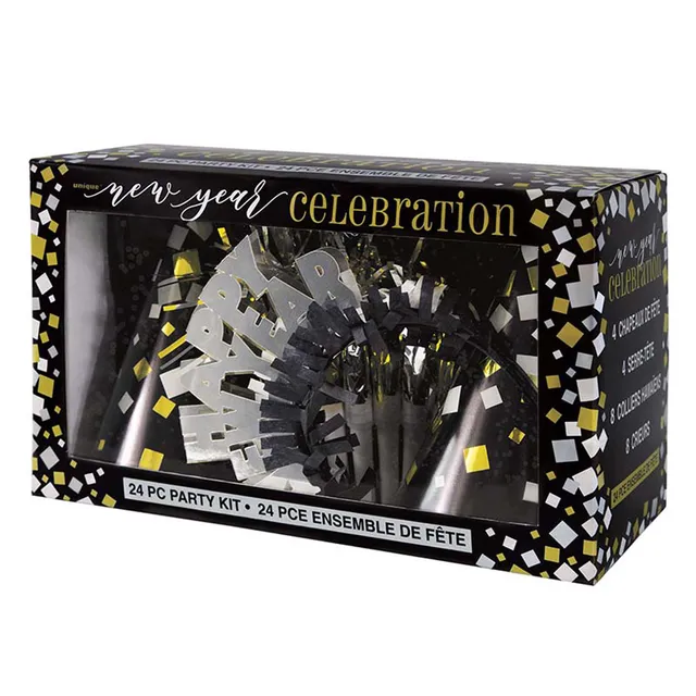 das-kost-mland-partybox-new-year-8-personen-gold-silber-party-set image 1