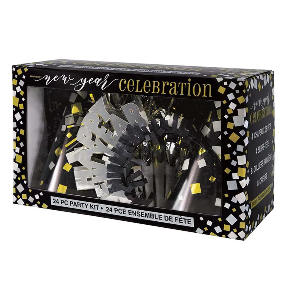 das-kost-mland-partybox-new-year-8-personen-gold-silber-party-set image 1