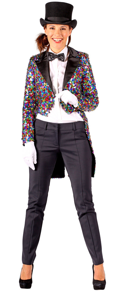 das-kost-mland-damen-glitzer-pailletten-frack-multicolor-m-show image 5