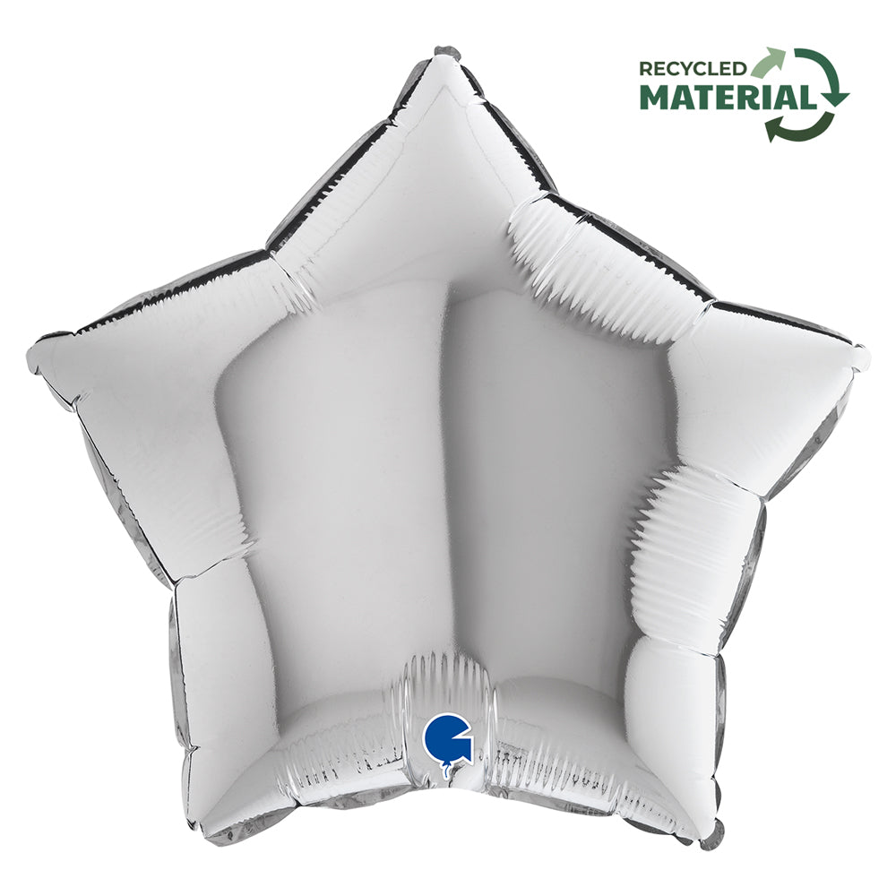 das-kost-mland-stern-folienballon-silber-46cm-uni image 1