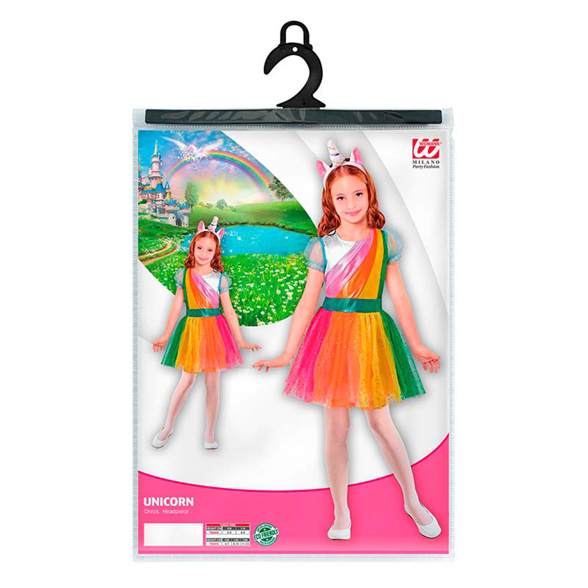 regenbogen-einhorn-kost-m-m-dchen-2-tlg-mehrfarbig image 2