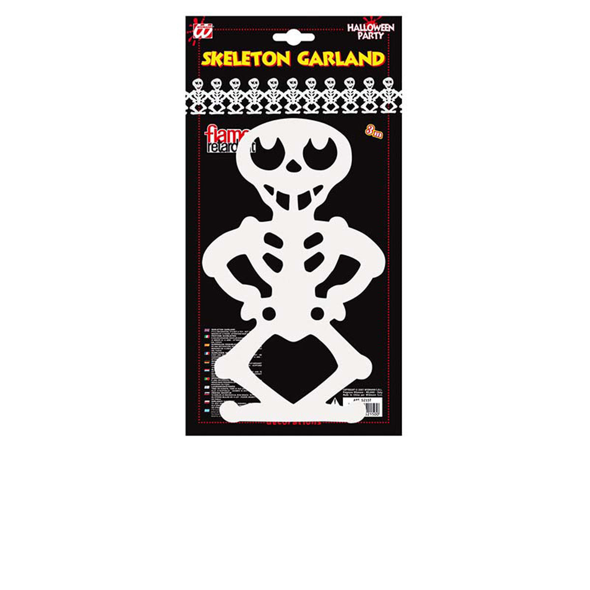 das-kost-mland-halloween-girlande-papier-skelette-3m image 2
