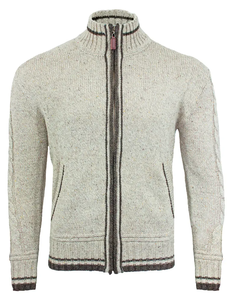 lekra-kunz-herren-trachten-strickjacke-natur-braun-l image 1