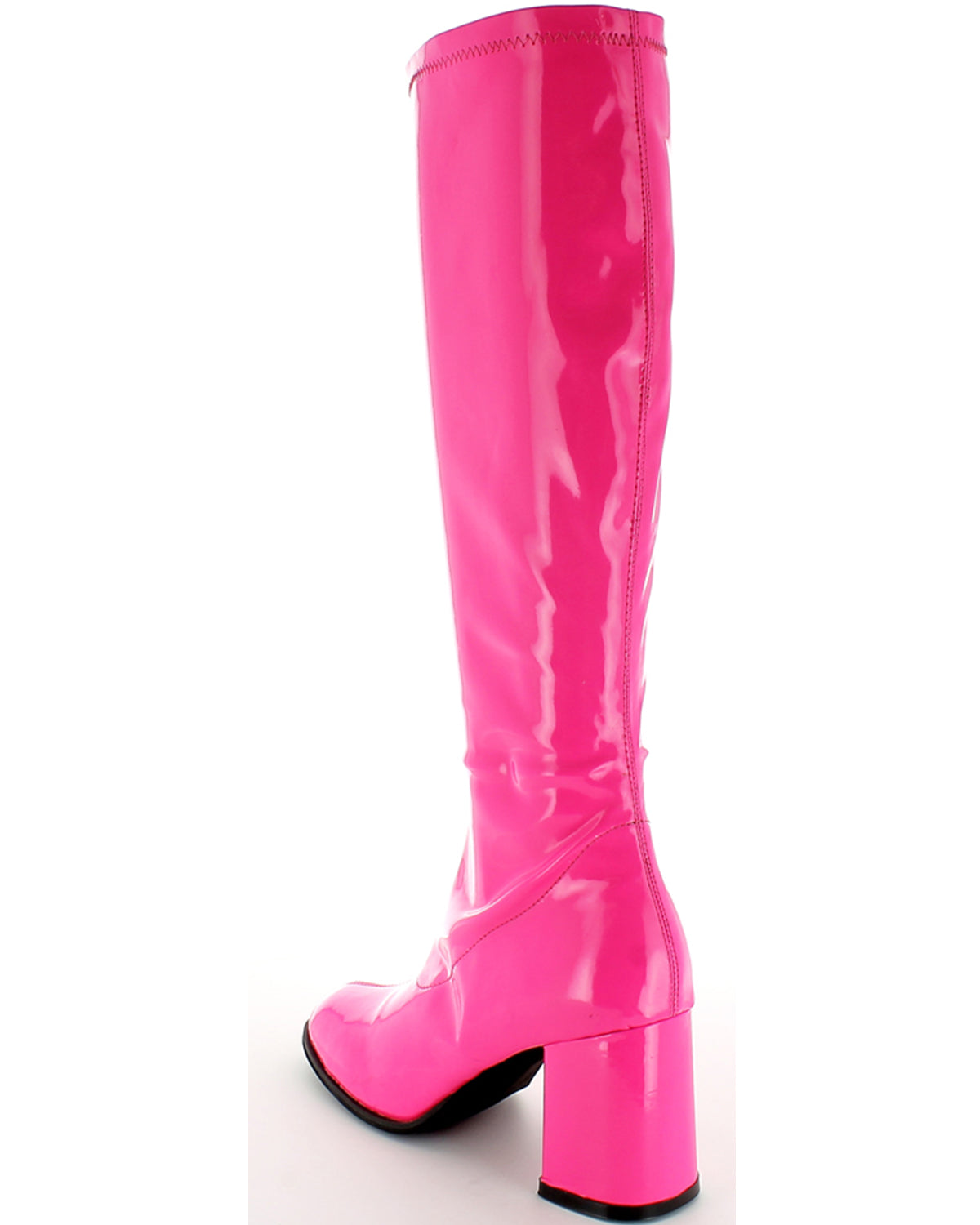 das-kost-mland-gogo-retro-lackstiefel-damen-pink-blockabsatz image 8