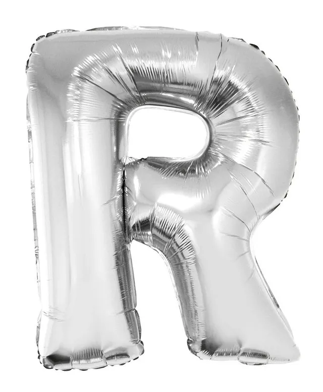 das-kost-mland-xxl-buchstaben-folienballon-100cm-silber-r image 1
