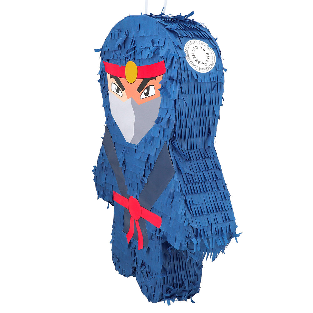 das-kost-mland-dekorationen-ninja-pinata-33x10x44-cm-blau image 2