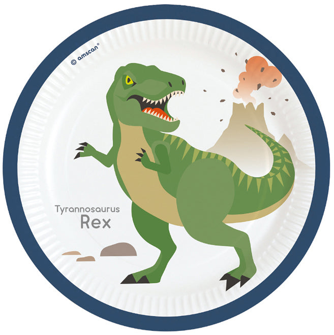 das-kost-mland-dekorationen-happy-dinosaurier-pappteller-23cm-8-st-ck image 4