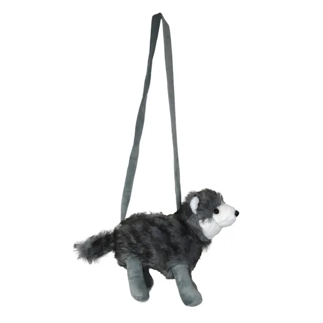 das-kost-mland-wolf-handtasche-pl-sch-grau-30x40x13-cm image 1