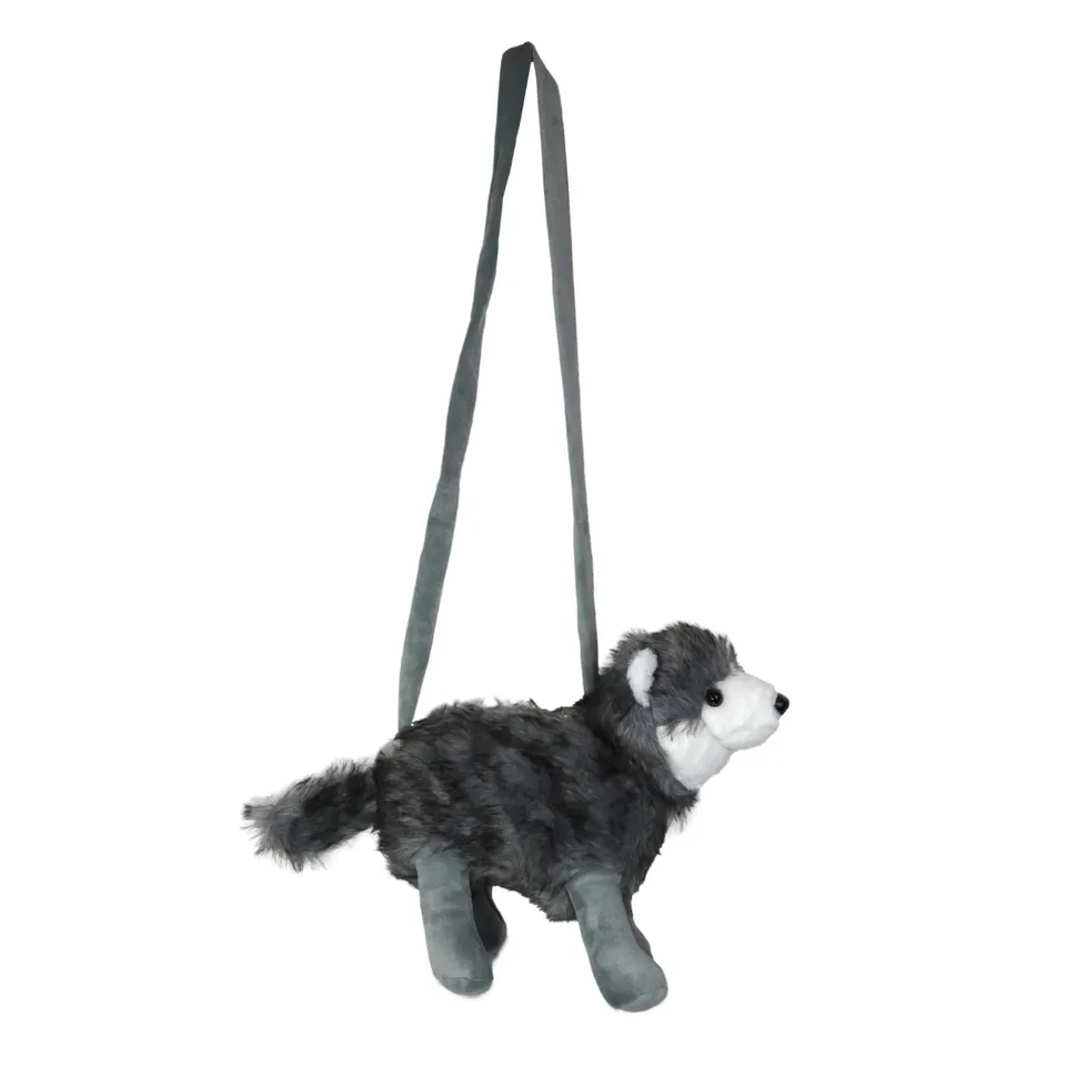 das-kost-mland-wolf-handtasche-pl-sch-grau-30x40x13-cm image 1