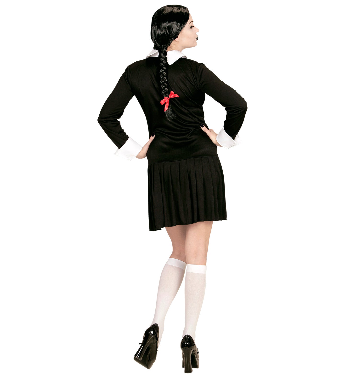 das-kost-mland-dark-girl-damenkost-m-schwarz-wei-kleid image 3