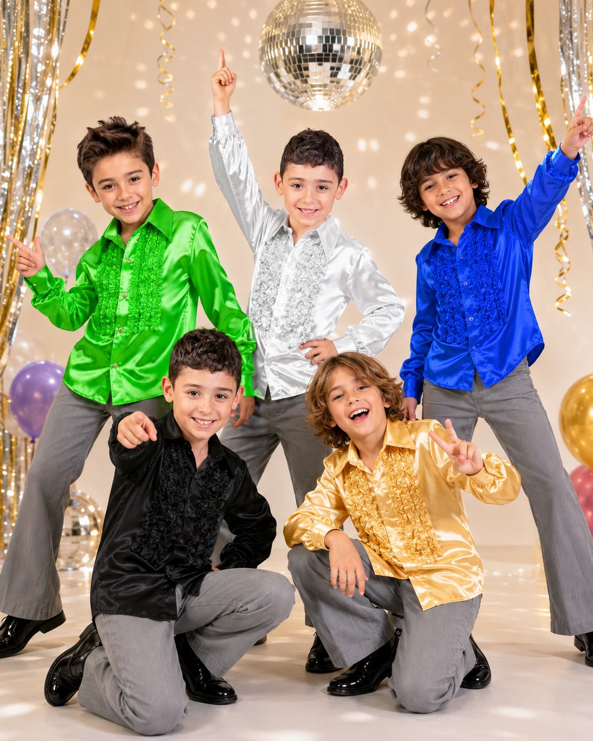 das-kost-mland-jungen-r-schenhemd-johnny-gr-n-satin image 3