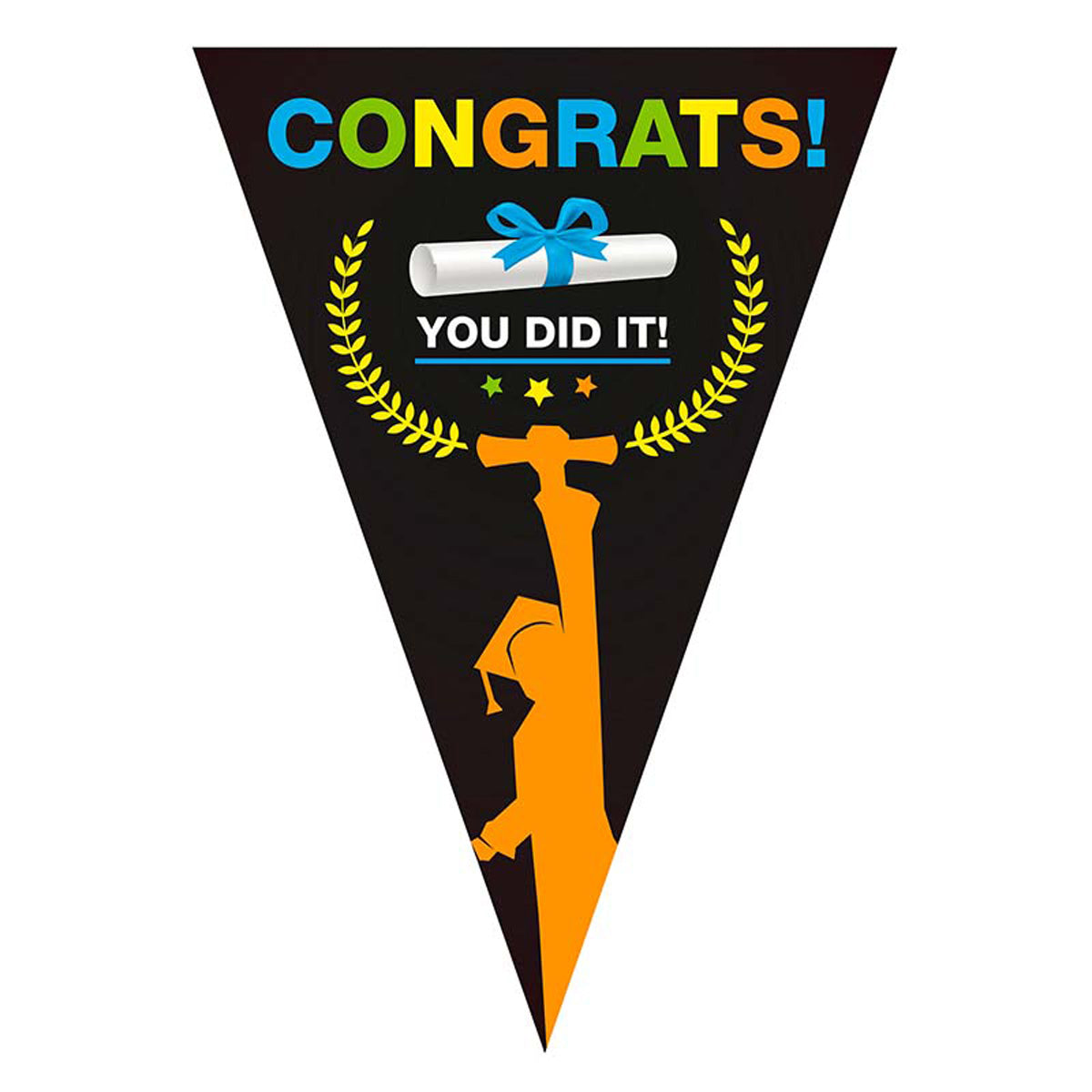 das-kost-mland-dekorationen-wimpelkette-congrats-pvc-5m image 1
