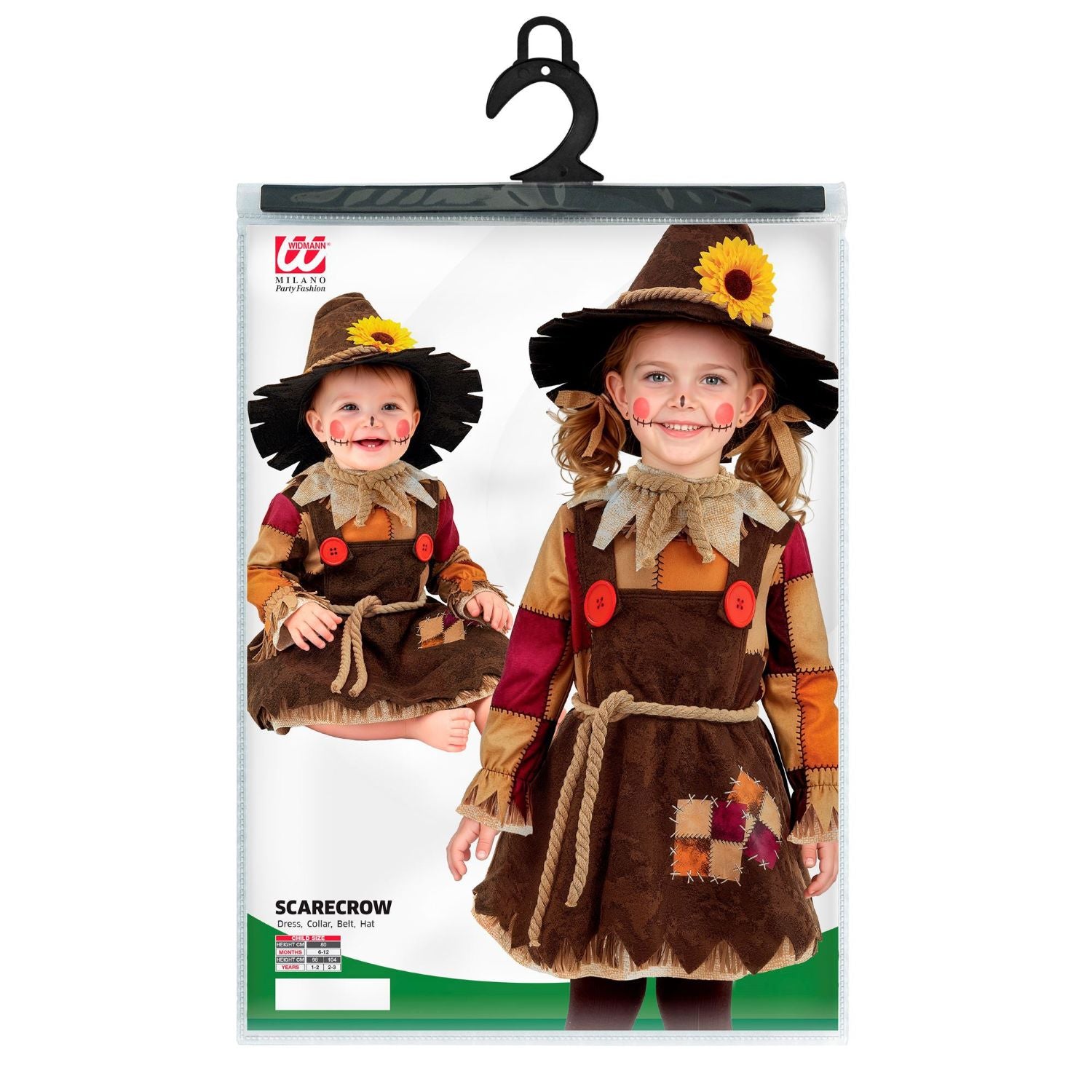 das-kost-mland-m-dchen-vogelscheuche-kost-m-4-tlg-mehrfarbig-kleid image 7