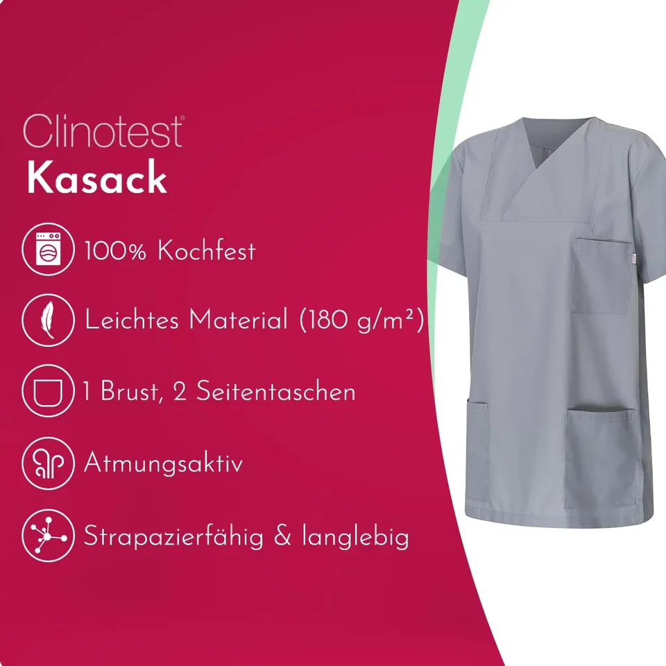 clinotest-personal-schlupfkasack-anna-anton-unisex-kurzarm image 1