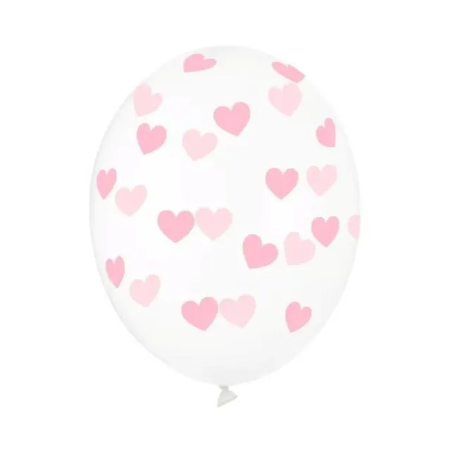 das-kost-mland-latexballon-rosa-herzen-30cm-6-st-ck image 1