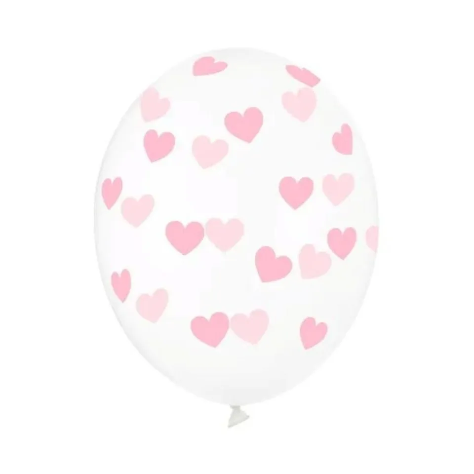 das-kost-mland-latexballon-rosa-herzen-30cm-6-st-ck image 1