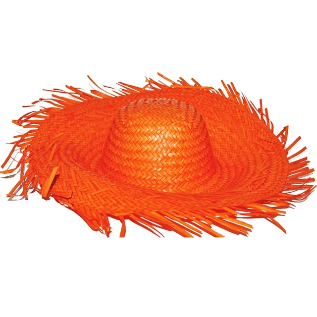 das-kost-mland-accessoires-hawaii-strohhut-paradise-orange image 1