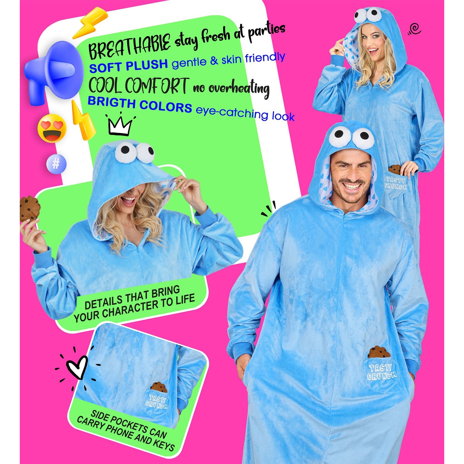 das-kost-mland-cookie-monster-tierkost-m-overall-hellblau-l-xl image 8