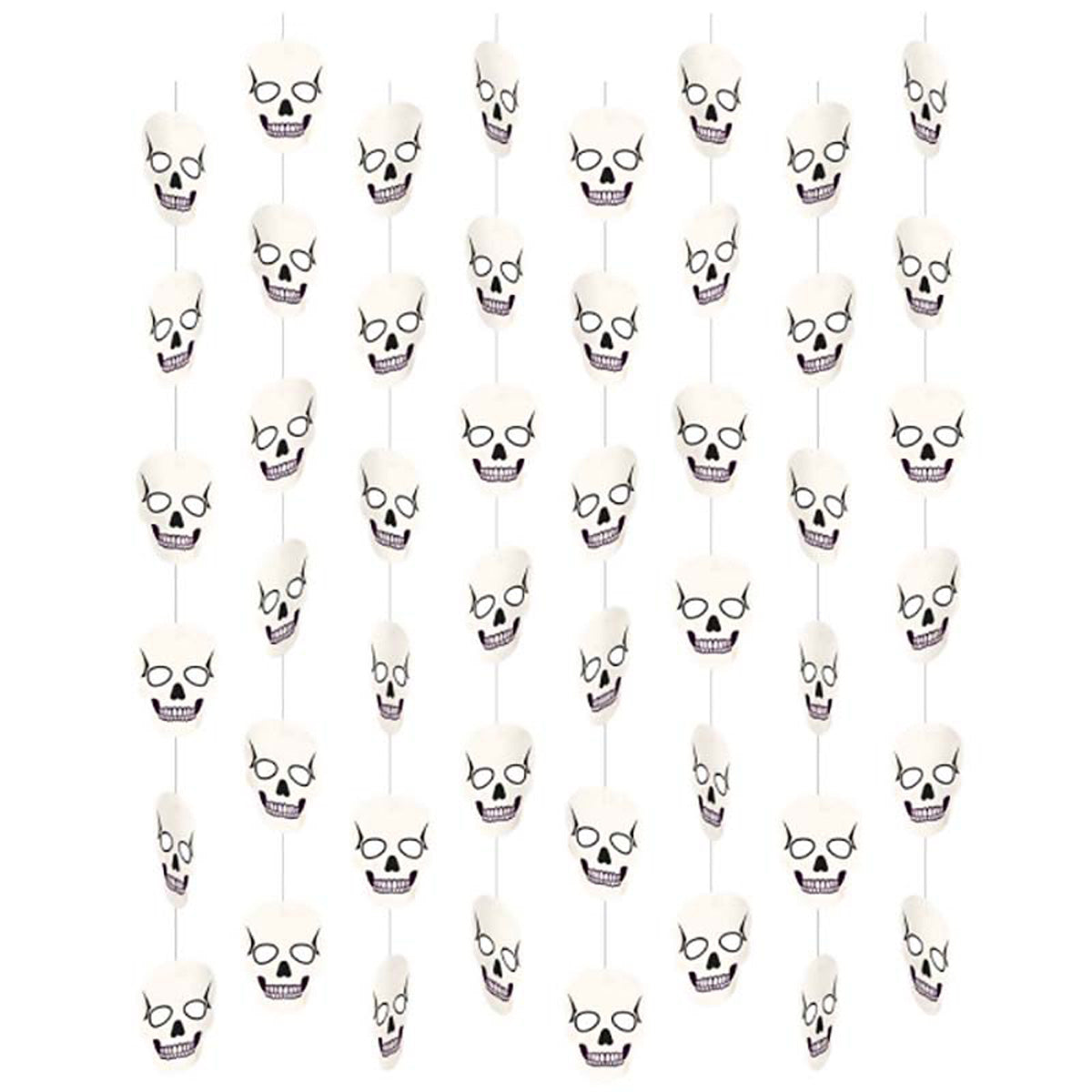 das-kost-mland-dekorationen-h-ngedeko-skulls-130-cm-8-tlg image 1