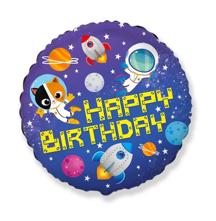 das-kost-mland-dekorationen-happy-birthday-space-folienballon-45cm-blau image 1