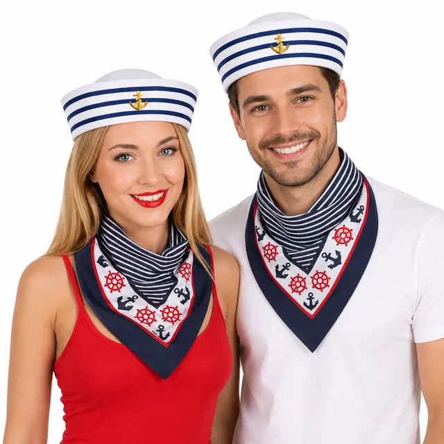 das-kost-mland-matrosen-kost-mset-m-tze-halstuch-2-teilig-marine image 1
