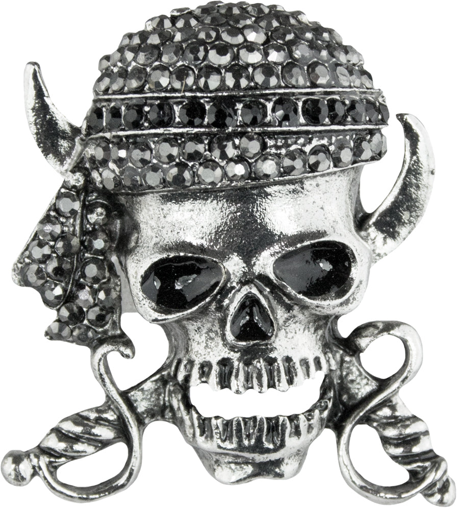das-kost-mland-skull-ring-totenkopf-silber-verstellbar image 1