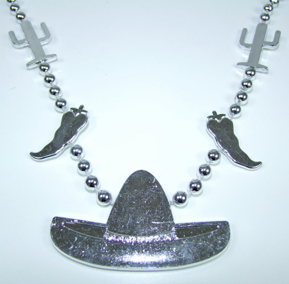 das-kost-mland-accessoires-mexiko-halskette-silber-sombrero image 2