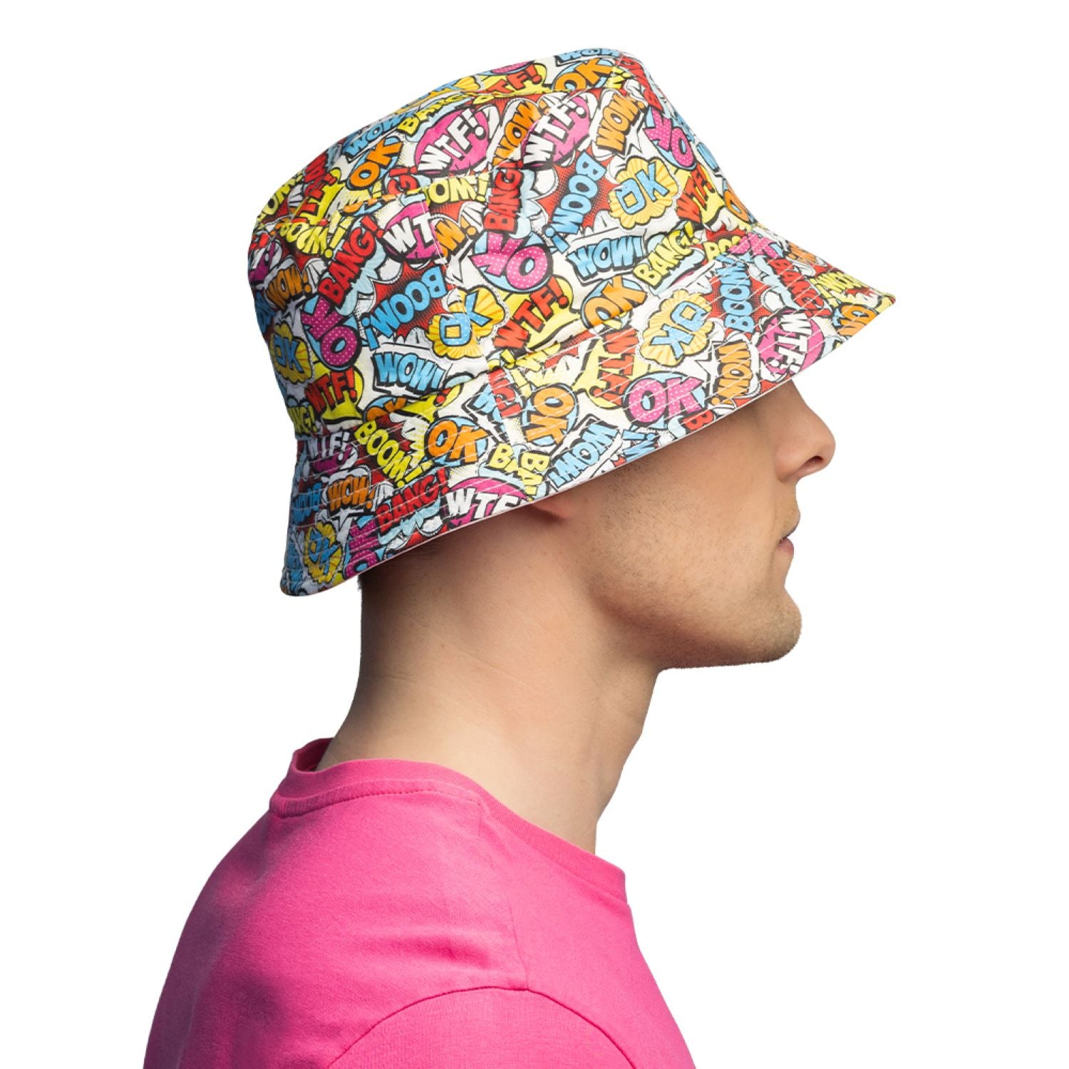 das-kost-mland-accessoires-fischerhut-rave-pop-art-bunt-eimerhut image 4