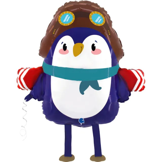 das-kost-mland-dekorationen-airwalker-pinguin-folienballon-61cm image 1