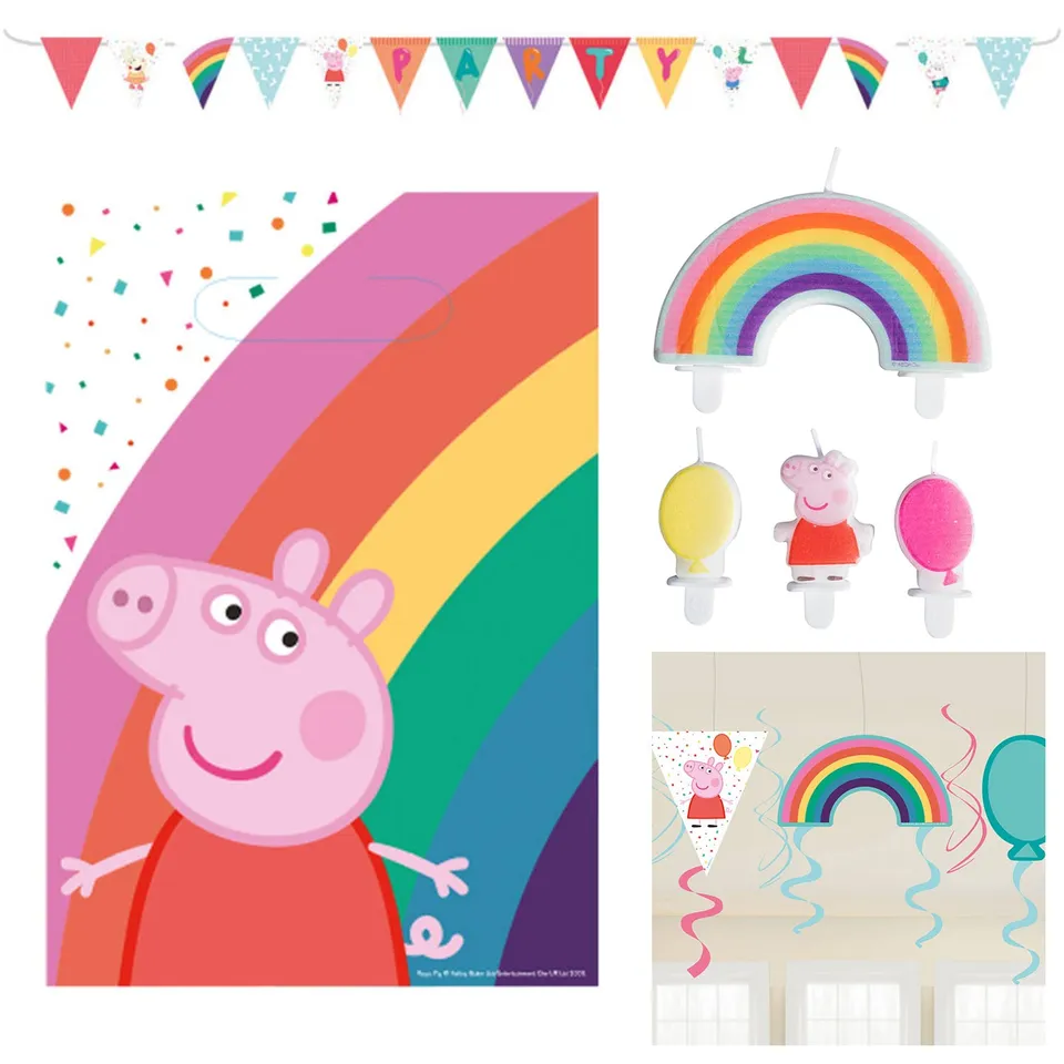 das-kost-mland-peppa-pig-partydeko-wimpelkette-set image 1