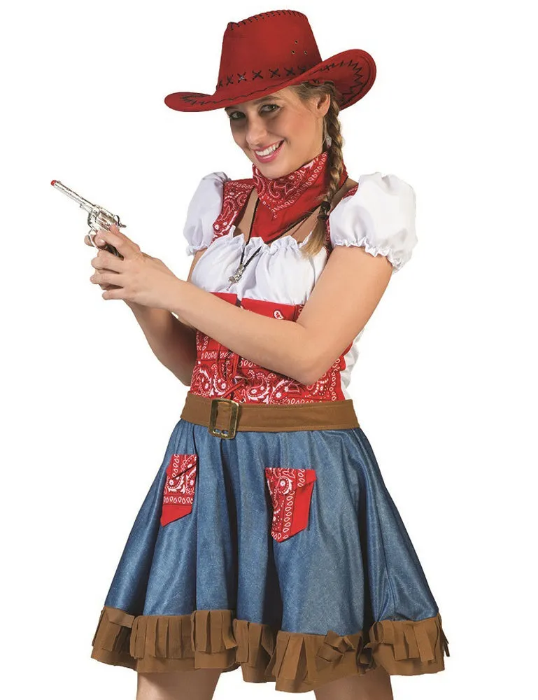 das-kost-mland-arizona-cowgirl-kost-m-damen-kleid-blau-rot image 1