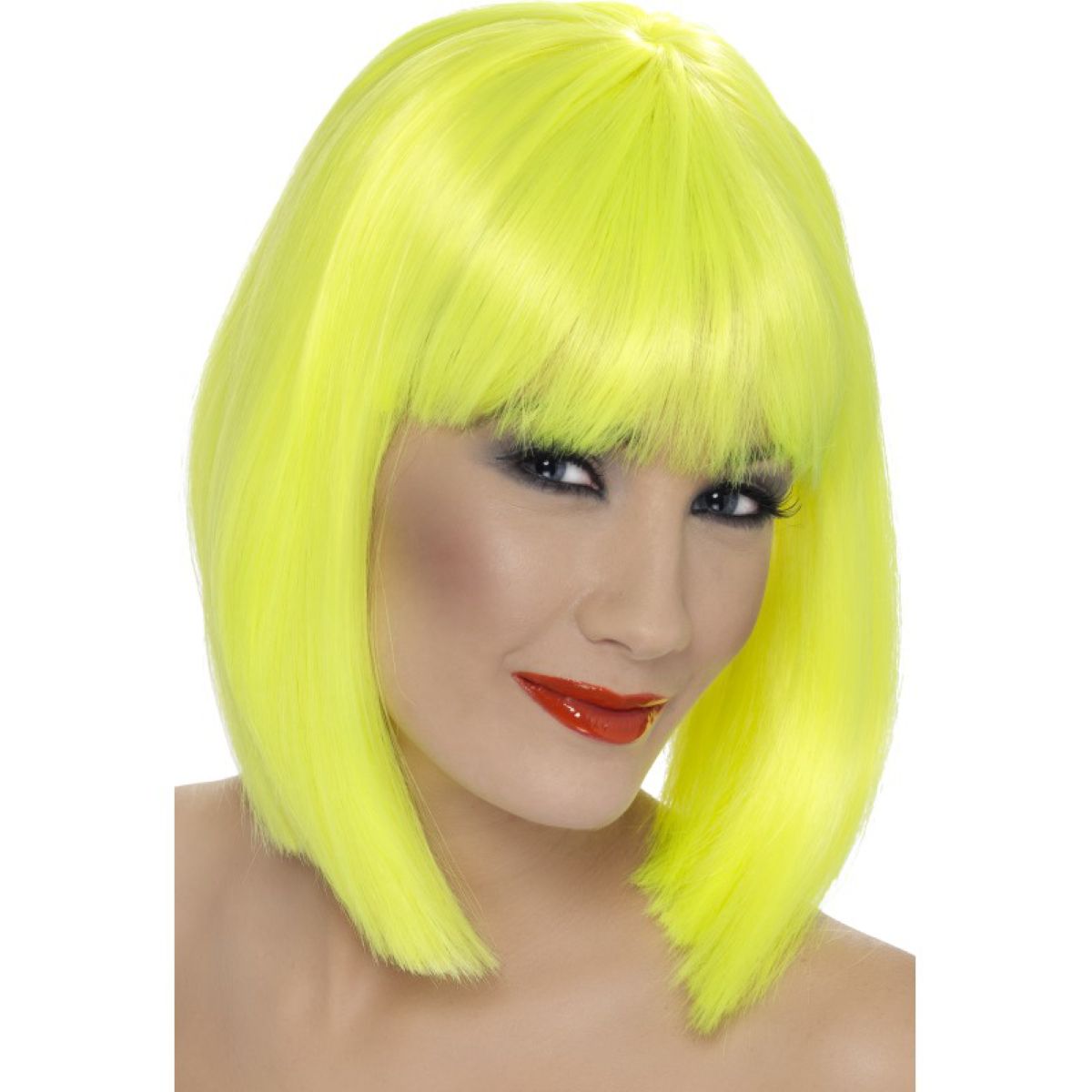 das-kost-mland-lady-pagenkopf-per-cke-neon-gelb-glam image 1