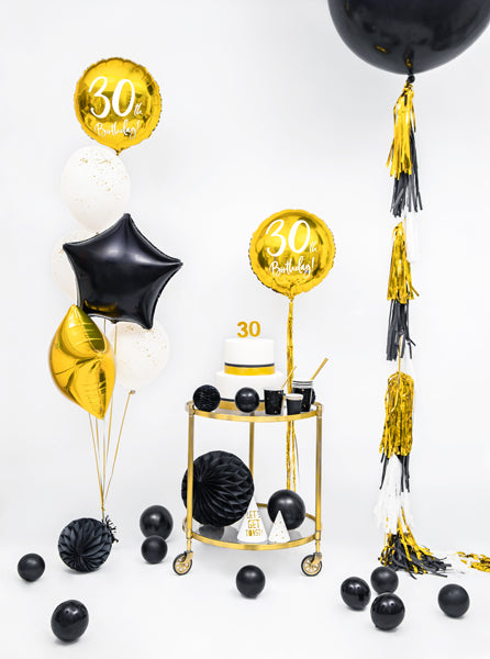 das-kost-mland-quasten-girlande-schwarz-gold-12-stk-200-cm image 7