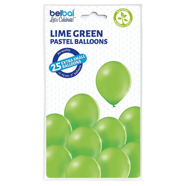 das-kost-mland-luftballons-kiwi-25-stk-12cm-latex image 1