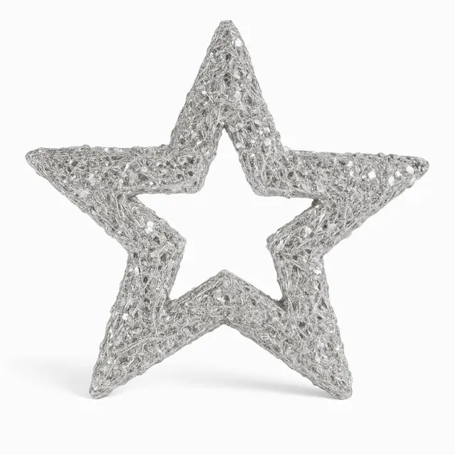 riffelmacher-deko-glitter-stern-15cm-silber-weihnachten image 1