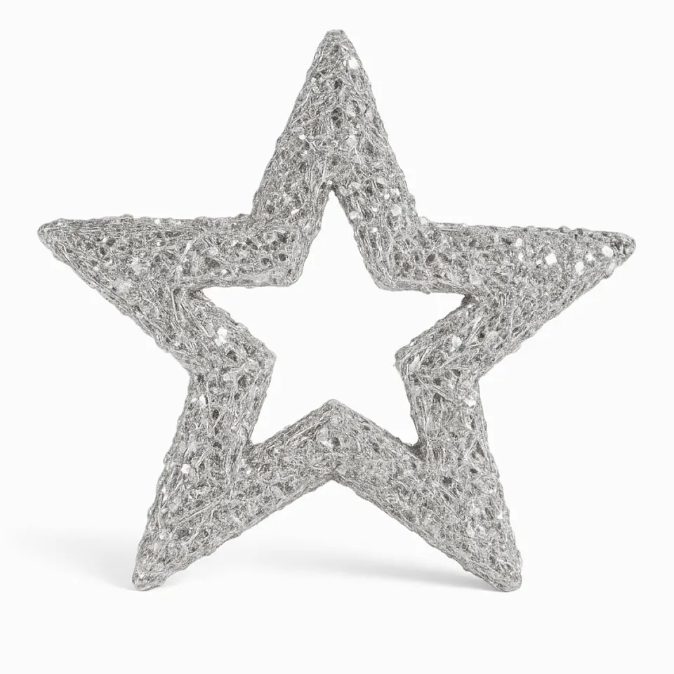 riffelmacher-deko-glitter-stern-15cm-silber-weihnachten image 1