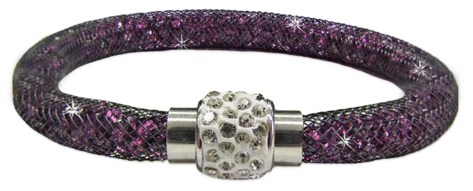 das-kost-mland-accessoires-stardust-armband-lila-glitzerkristall image 1