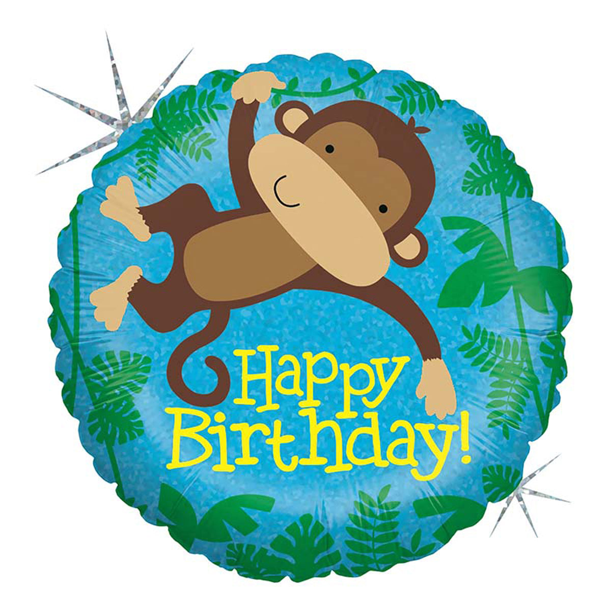 das-kost-mland-happy-birthday-affe-folienballon-46-cm image 1