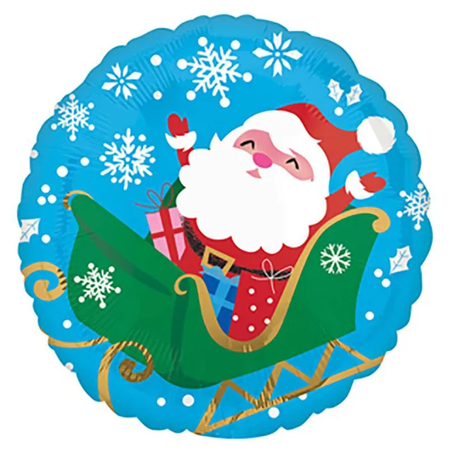 das-kost-mland-folienballon-weihnachtsmann-43cm image 1