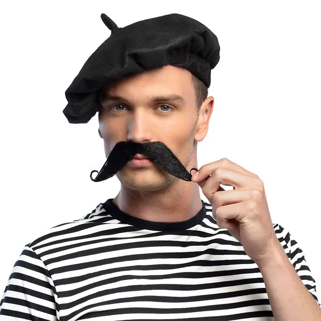 das-kost-mland-schnurrbart-franzose-kost-mbart-schwarz image 1